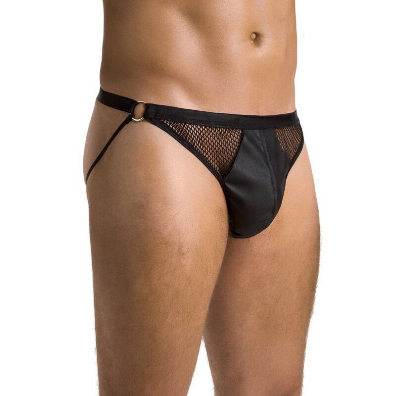 PASSION - 034 SLIP OPEN LUKE BLACK S/M - L/XL - 3