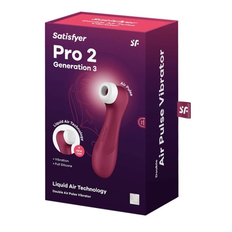 SATISFYER - PRO 2 GENERATION 3 LIQUID AIR TECHNOLOGY LILAC - 4