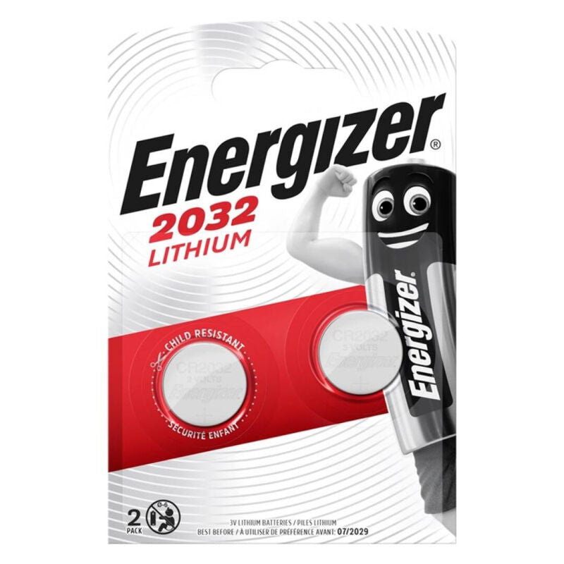 ENERGIZER - BATTERY LITHIUM BUTTON CR2032 3V 2 UNIT - 1