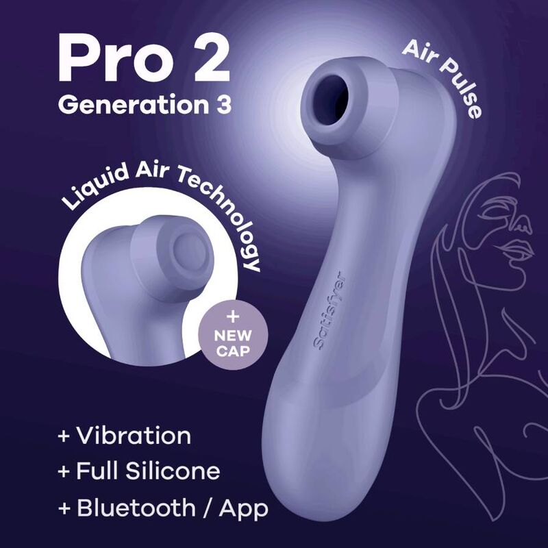 SATISFYER - PRO 2 GENERACIÓN 3 LILAC BLUETOOTH & APP - BLACK - 16
