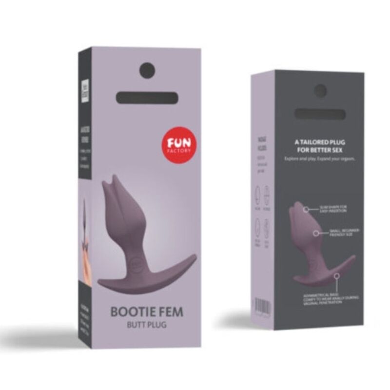 FUN FACTORY - BOOTIE FEM FEMALE BUTT ANAL PLUG DARK TAUP - 5