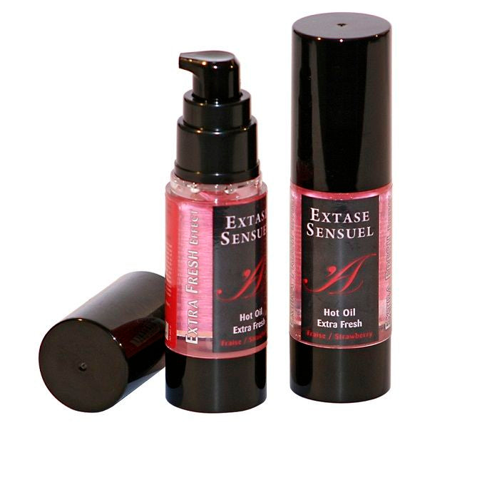 EXTASE SENSUAL - MASSAGE OIL WITH EXTRA FRESH STRAWBERRY EFFECT 30 ML - 2