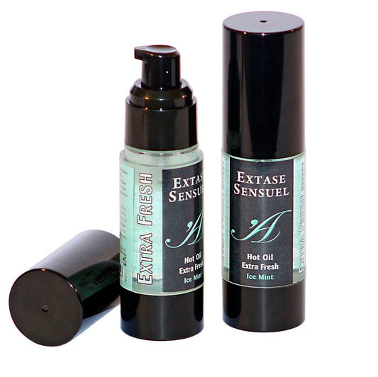 EXTASE SENSUAL - OLIO DA MASSAGGIO CON EFFETTO GHIACCIO EXTRA FRESCO 30 ML - Secretroomsexyshop