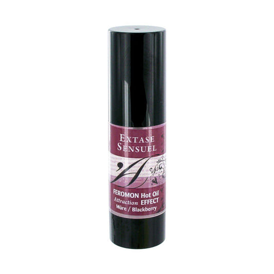 EXTASE SENSUAL - OLIO DA MASSAGGIO EFFETTO RISCALDANTE AI FEROMONI DI MORA 30 ML - Secretroomsexyshop