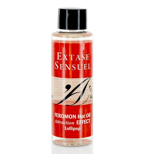 EXTASE SENSUAL - OLIO DA MASSAGGIO EFFETTO CALORE AI FEROMONI PIRULET 100 ML - Secretroomsexyshop