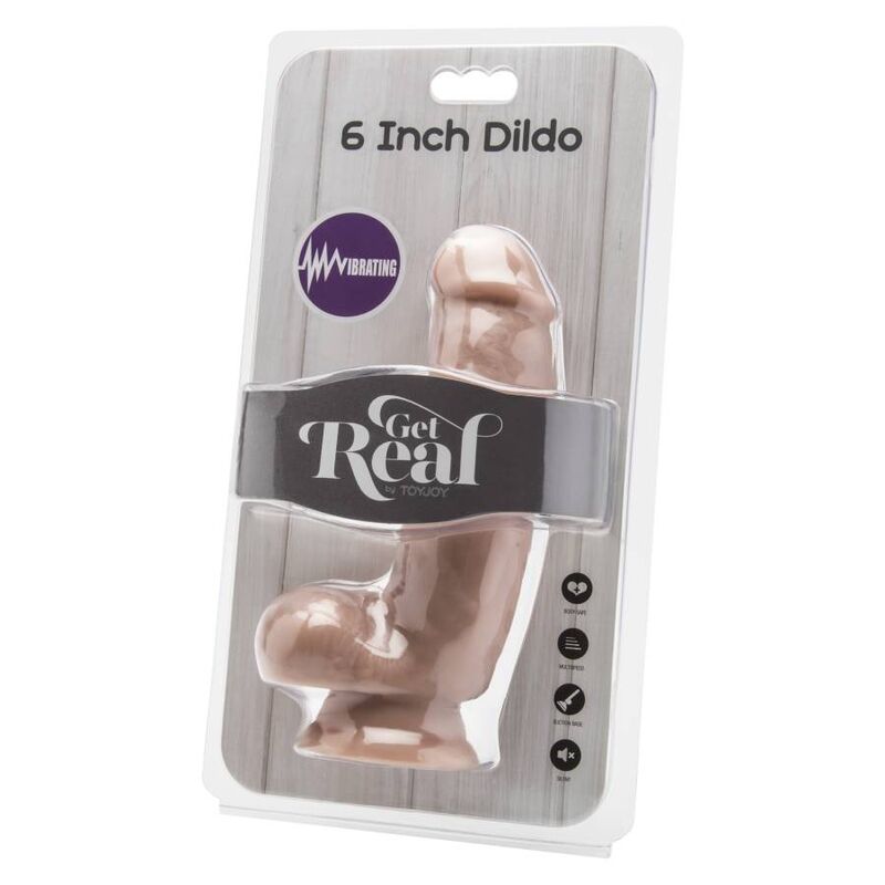 GET REAL - 12CM DILDO WITH BALL VIBRATOR