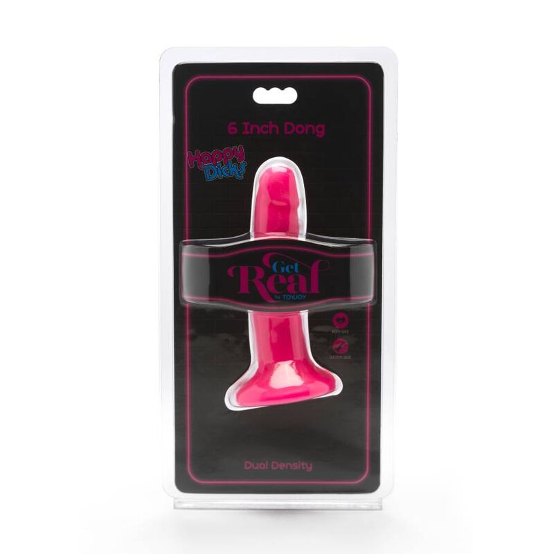 GET REAL - HAPPY DICKS DONG 12 CM PINK - 2