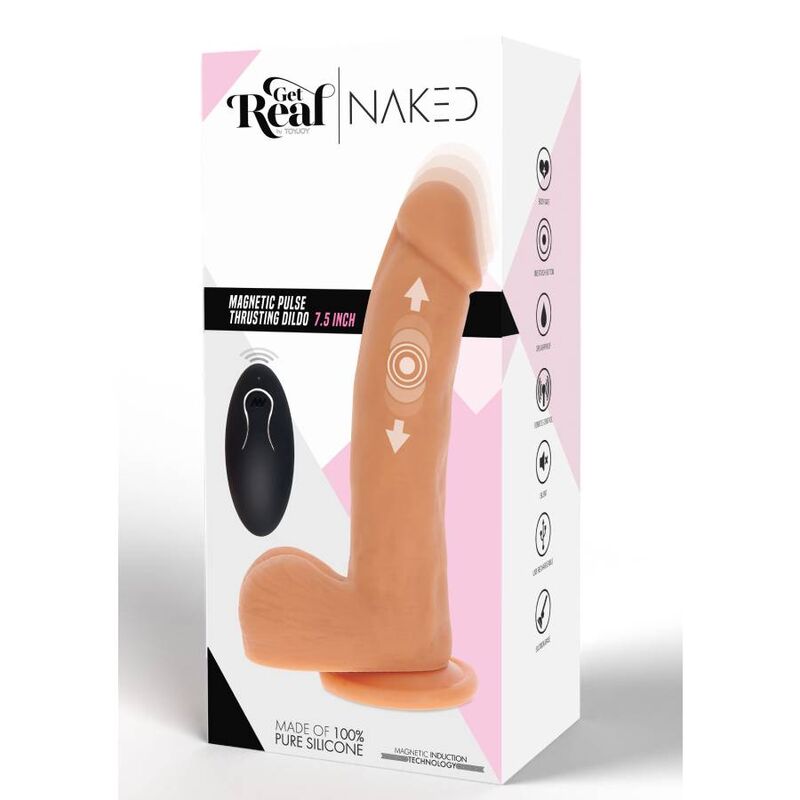 GET REAL - MAGNETIC PULSE TRUSTING DILDO SKIN - 5