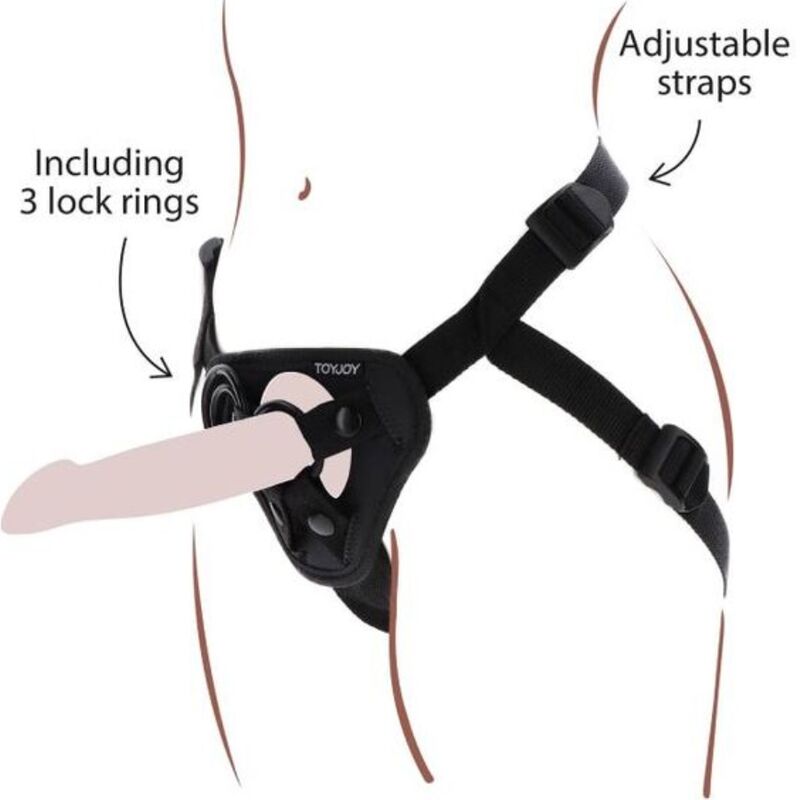 GET REAL - STRAP-ON HARNESS BLACK - 1