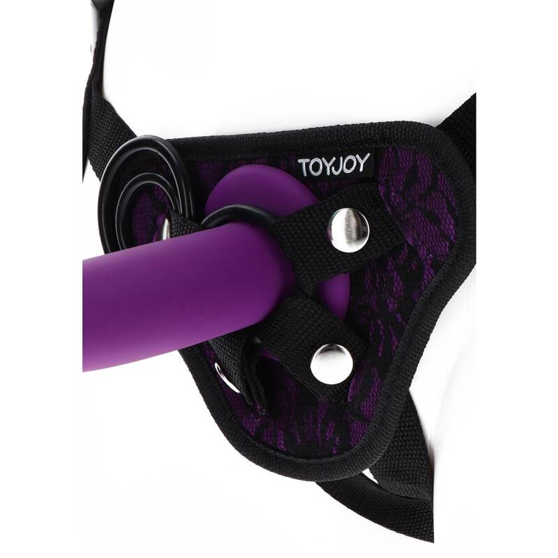 GET REAL - STRAP-ON LACE HARNESS PURPLE - 2