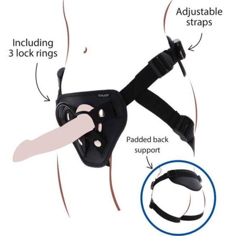 GET REAL - STRAP-ON DELUXE HARNESS BLACK - 9