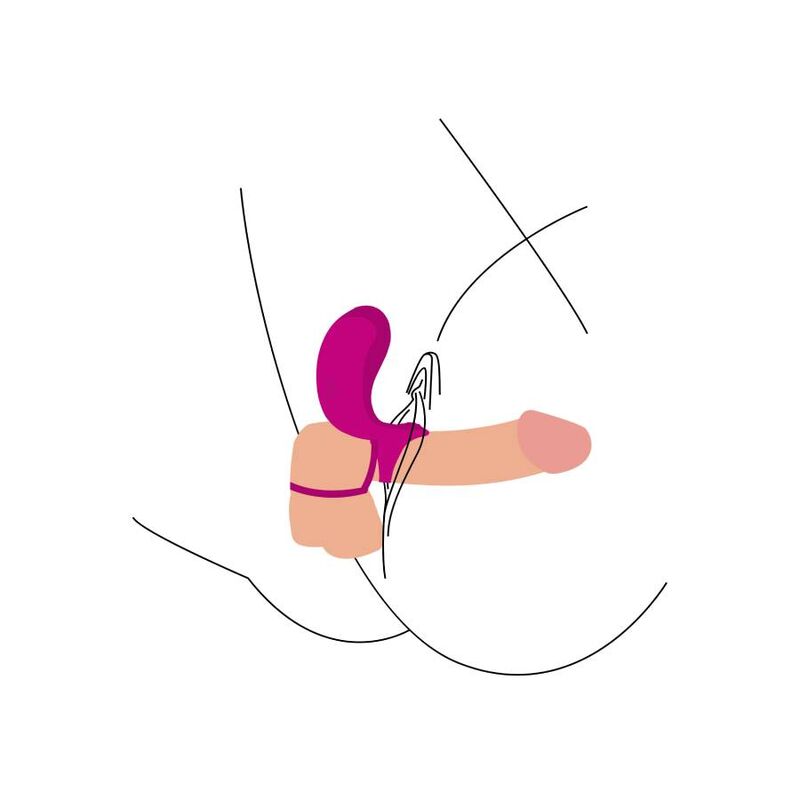 XOCOON - COUPLES STIMULATOR RING FUCHSIA - 6
