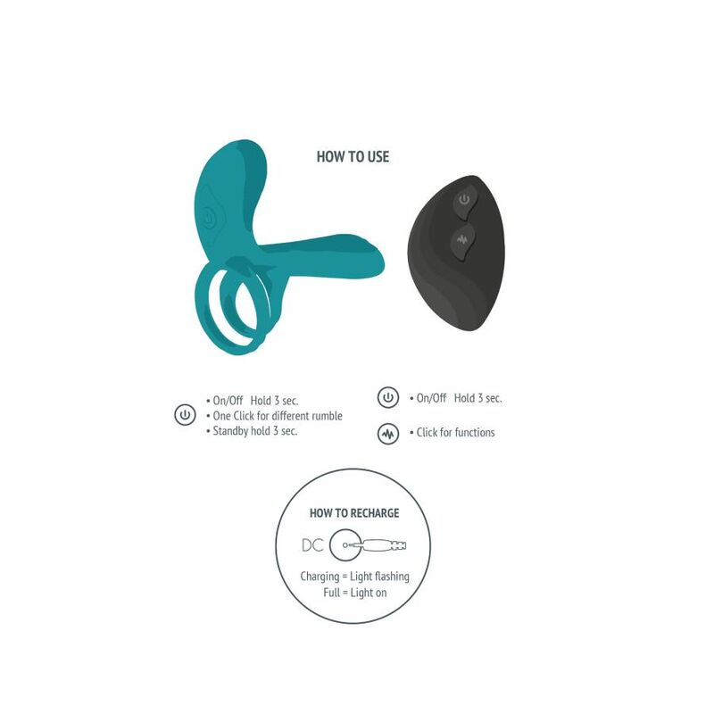 XOCOON - GREEN COUPLE VIBRATING RING