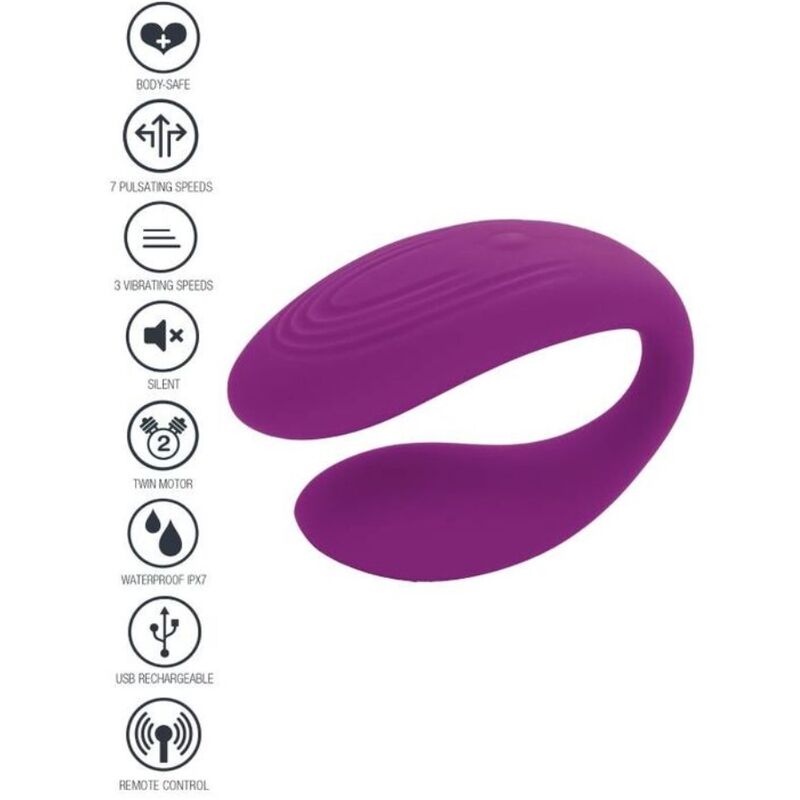 XOCOON - BOUND LOVE COUPLES VIBRATOR PURPLE - 9