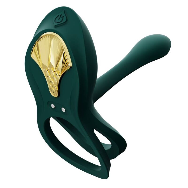ZALO - BAYEK VIBRATING COUPLES RING GREEN - 16