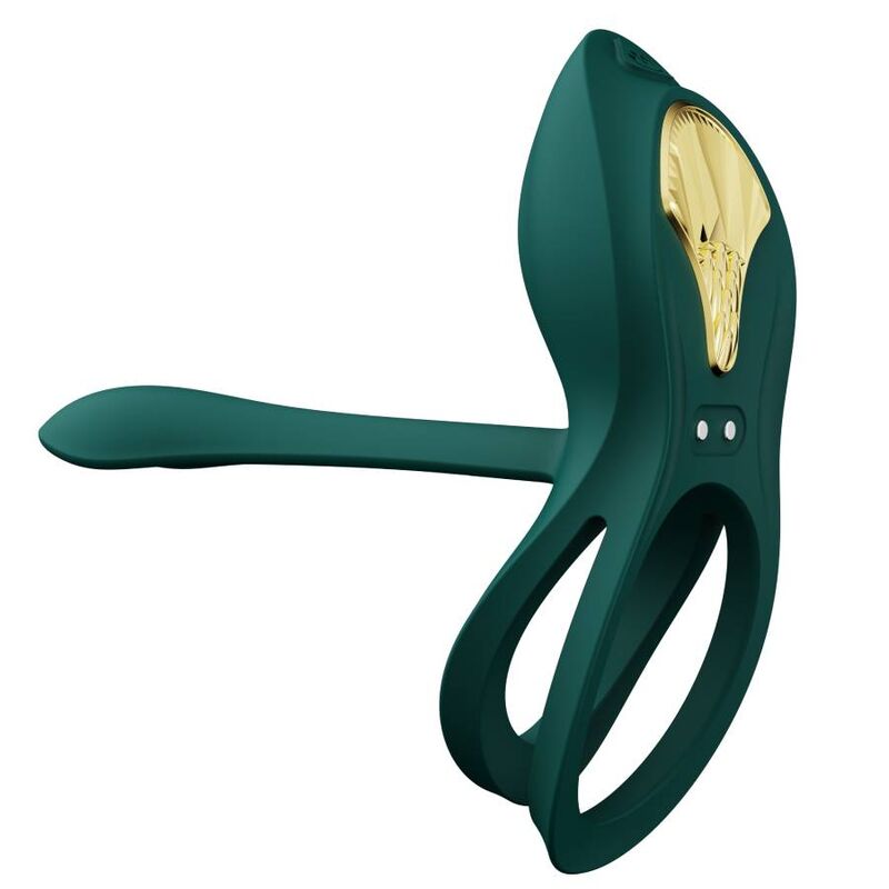 ZALO - BAYEK VIBRATING COUPLES RING GREEN - 15