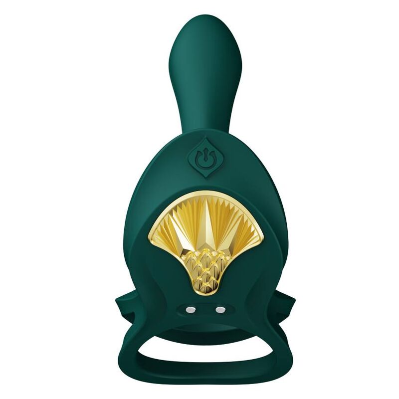 ZALO - BAYEK VIBRATING COUPLES RING GREEN - 14