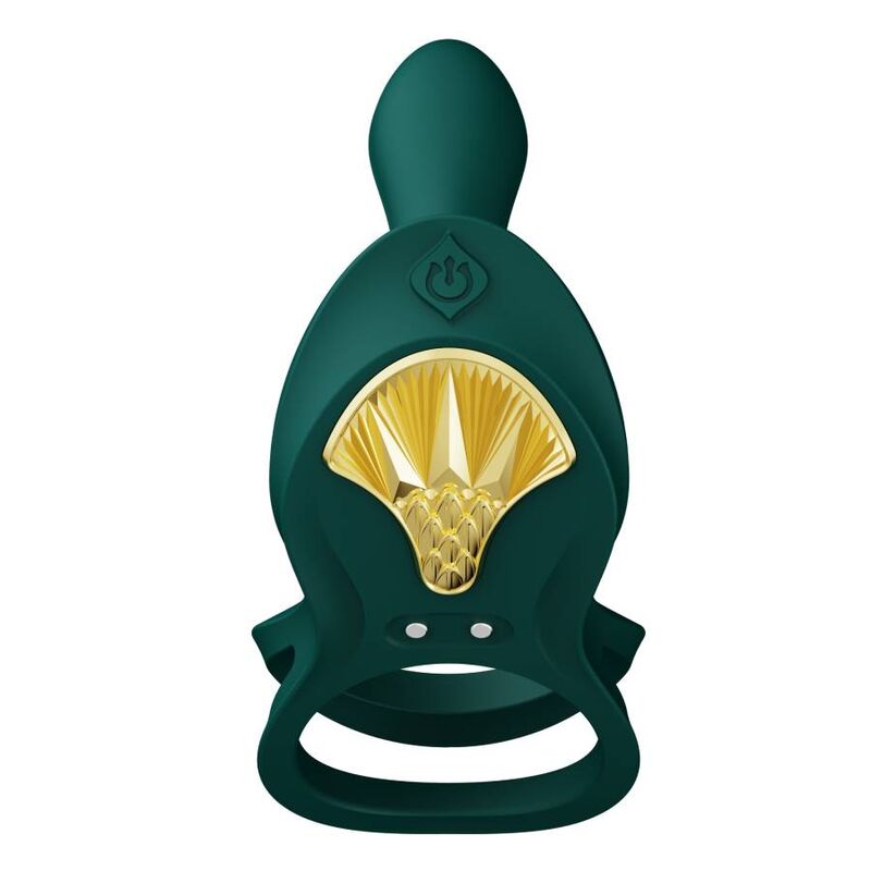 ZALO - BAYEK VIBRATING COUPLES RING GREEN - 13