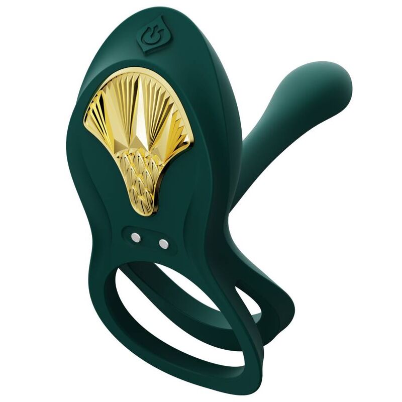 ZALO - BAYEK VIBRATING COUPLES RING GREEN - 11