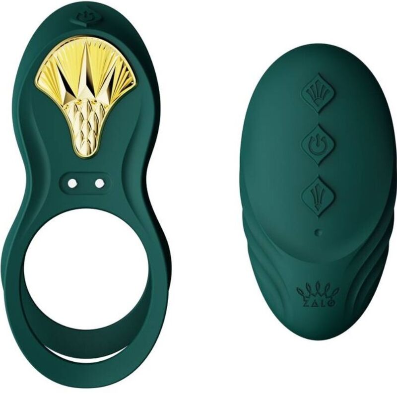ZALO - BAYEK VIBRATING COUPLES RING GREEN - 20