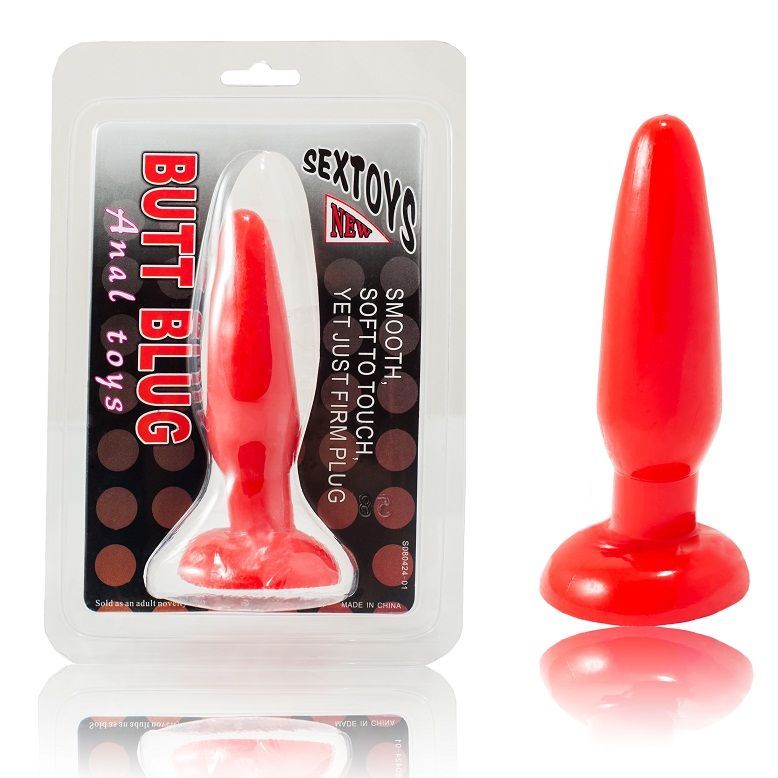 BAILE - SMALL RED ANAL PLUG 15 CM - 3