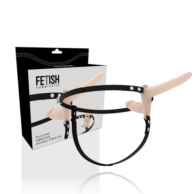 FETISH SUBMISSIVE HARNESS - DOUBLE PENETRATION FLESH UP VIBRATOR - 6