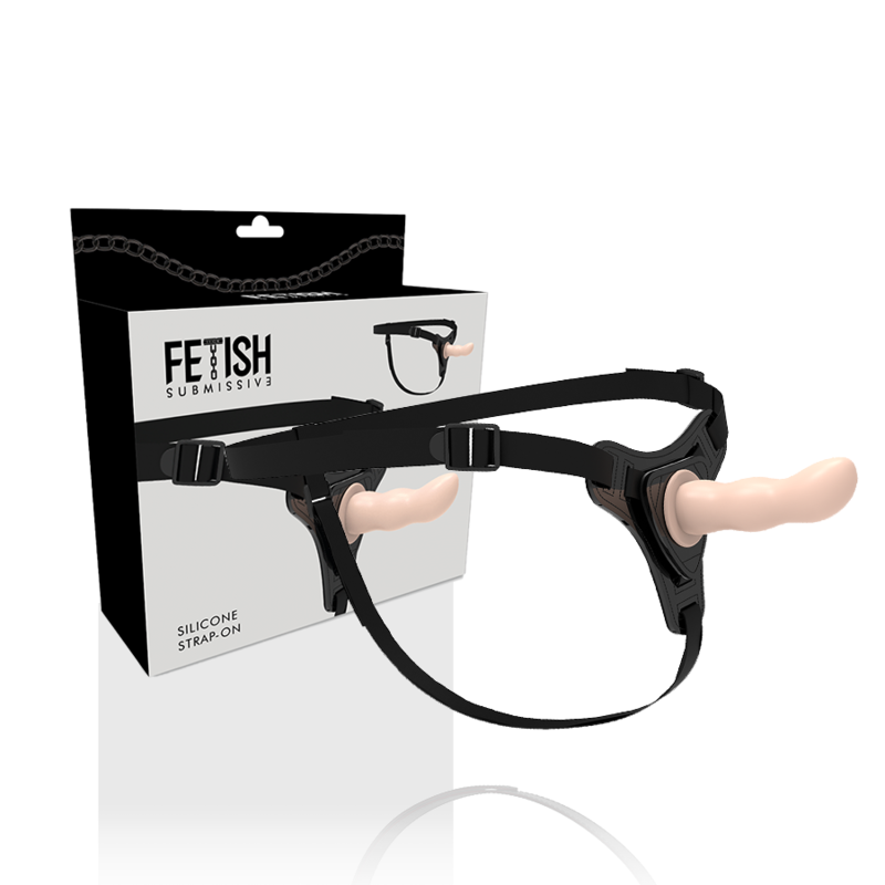 FETISH SUBMISSIVE HARNESS - FLESH SILICONE G-SPOT 12.5 CM - 2