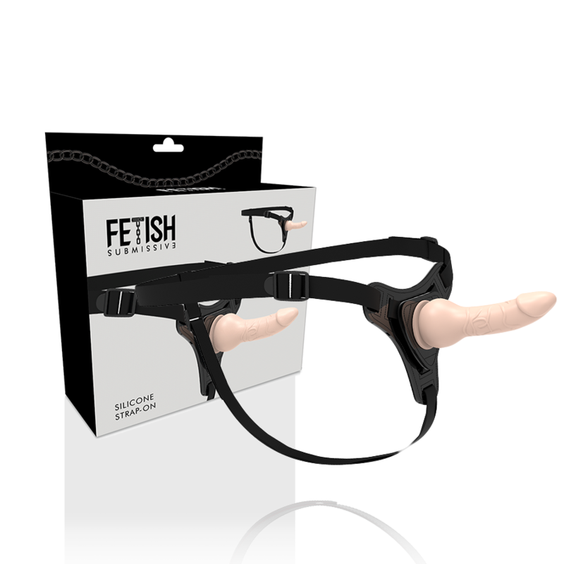 FETISH SUBMISSIVE HARNESS - FLESH REALISTIC SILICONE 16 CM - 4