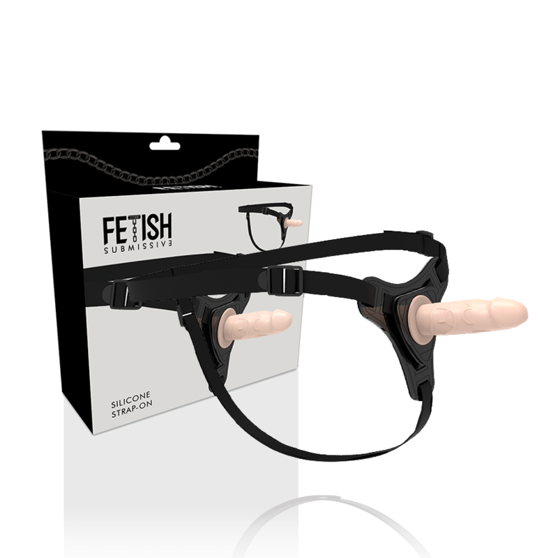 FETISH SUBMISSIVE HARNESS - FLESH REALISTIC SILICONE 12.5 CM - 5