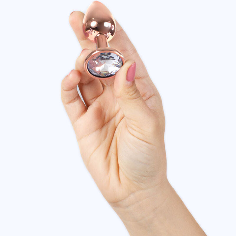 SECRETPLAY - METAL BUTT PLUG ROSE GOLD SMALL SIZE 7 CM - 2