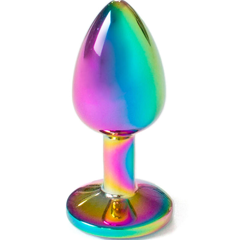 SECRETPLAY - METAL BUTT PLUG RAINBOW SMALL SIZE 7 CM - 4