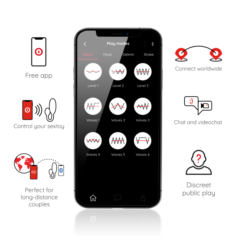 ONINDER - DENVER VIBRATING EGG BLACK 7 X 2.7 CM FREE APP - 7