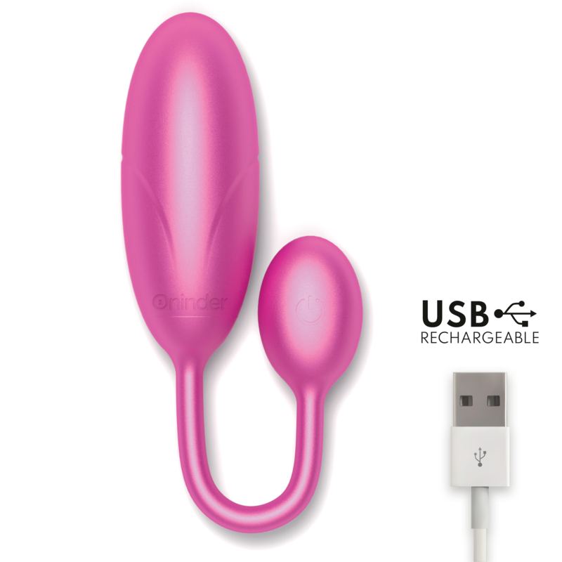 ONINDER - ŒUF VIBRANT DENVER ROSE 7 X 2,7 CM APPLICATION GRATUITE