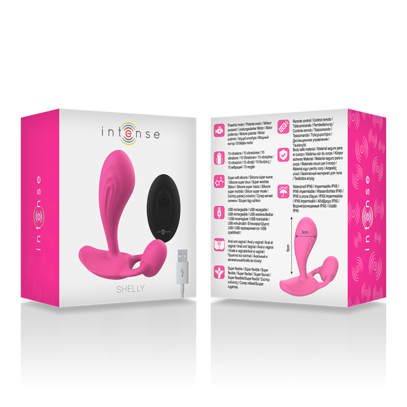 INTENSE - SHELLY PLUG ANAL REMOTE CONTROL PINK - 3