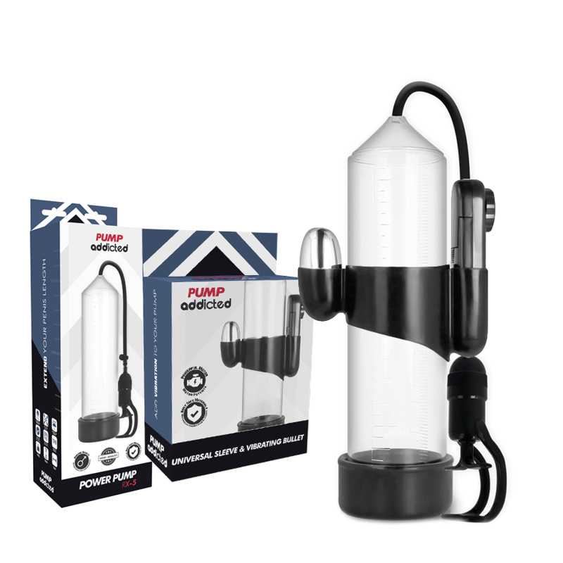 PUMP ADDICTED - TRANSPARENT VIBRATOR RX5