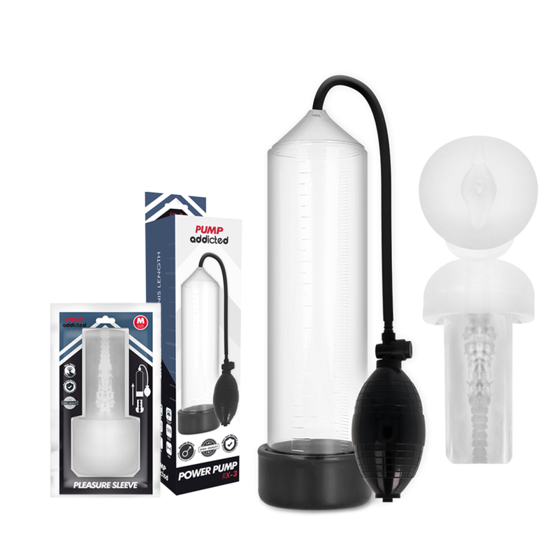 PUMP ADDICTED - RX3 TRANSPARENT WITH PLEASURE SLEEVE - 2