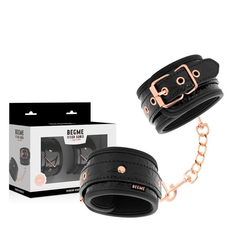 BEGME - BLACK EDITION PREMIUM HANDCUFFS WITH NEOPRENE LINING - 4