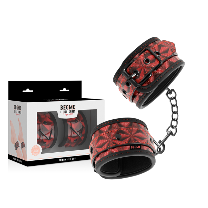 BEGME - PREMIUM RED EDITION ANKLE CUFFS WITH NEOPRENE LINING