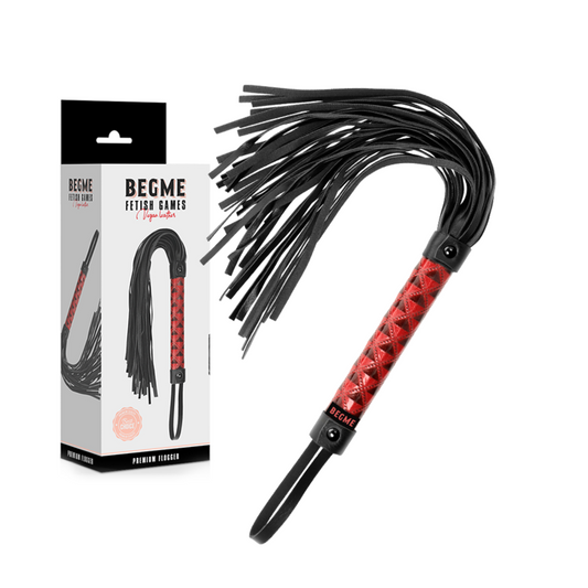 BEGME - FLOGGER EN CUIR VEGAN ÉDITION ROUGE