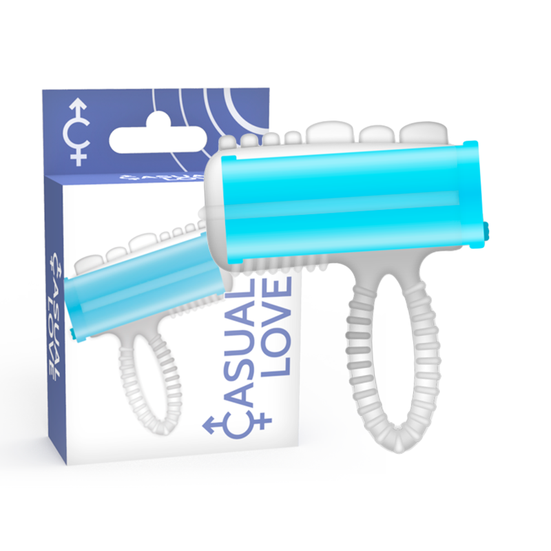 CASUAL LOVE - RING TONGUE VIBRATING BLUE - 3