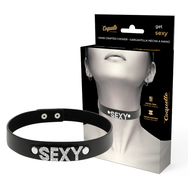 COQUETTE CHIC DESIRE - SEXY VEGAN LEATHER CHOKER - 6