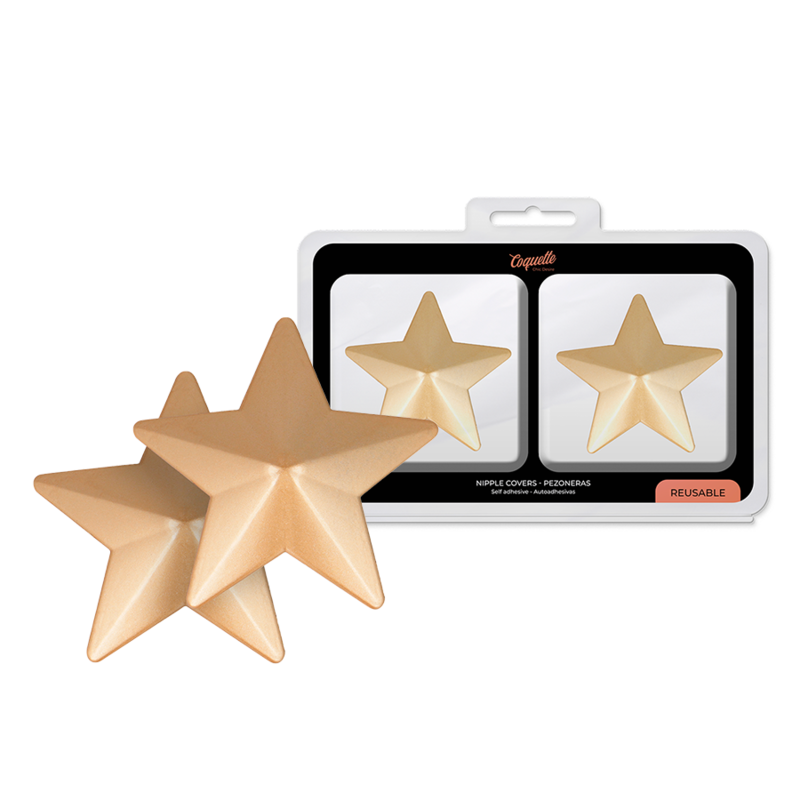 COQUETTE CHIC DESIRE - NIPPLE COVERS GOLDEN STARS - 5