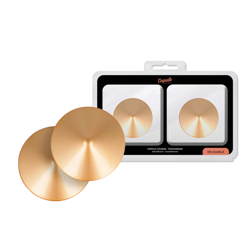 COQUETTE CHIC DESIRE - NIPPLE COVERS GOLDEN CIRCLES - 5