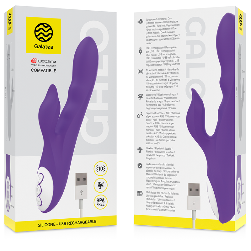 GALATEA - GALO LILAC VIBRATOR COMPATIBLE WITH WATCHME WIRELESS TECHNOLOGY - 1