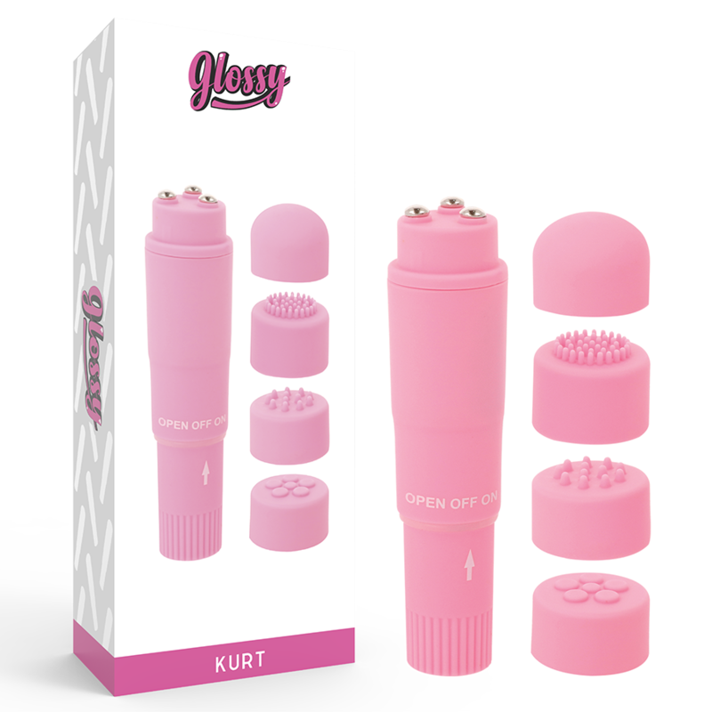 GLOSSY - KURT POCKET MASSAGER PINK - 2