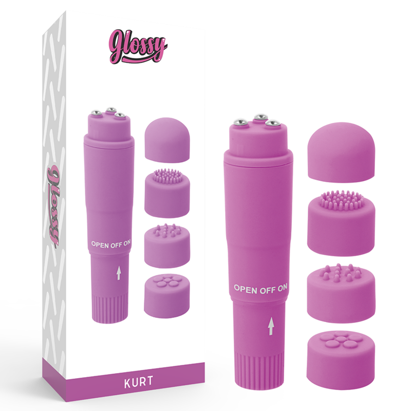 GLOSSY - KURT POCKET MASSAGER PURPLE - 4
