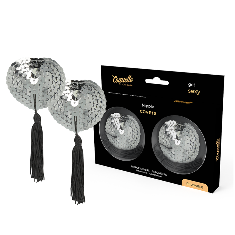 COQUETTE CHIC DESIRE - NIPPLE COVERS SILVER - 4