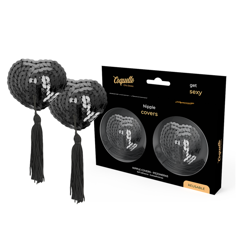 COQUETTE CHIC DESIRE - NIPPLE COVERS BLACK - 4