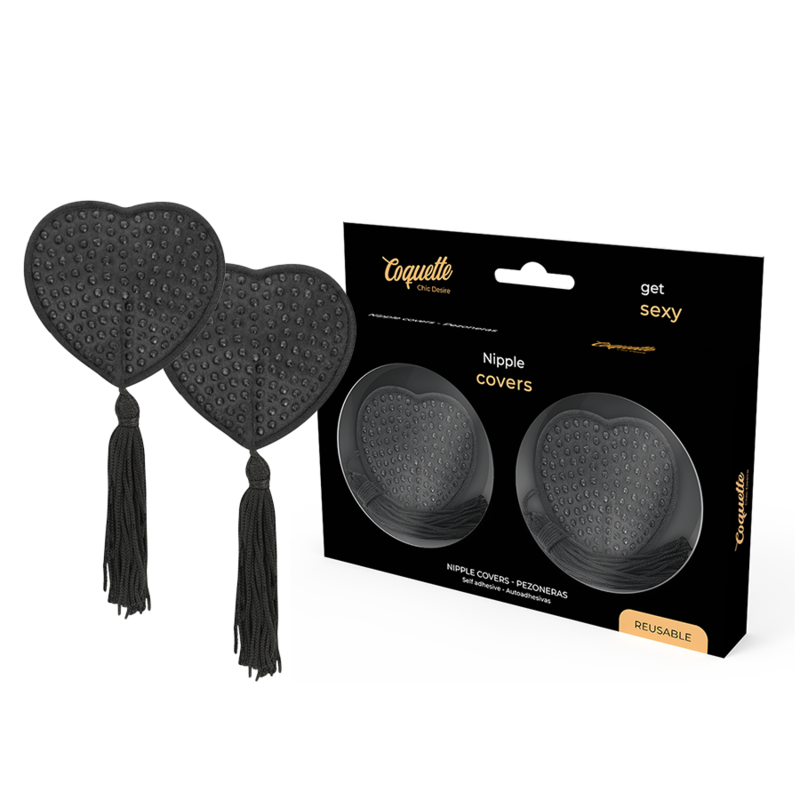 COQUETTE CHIC DESIRE - NIPPLE COVERS BLACK - 4