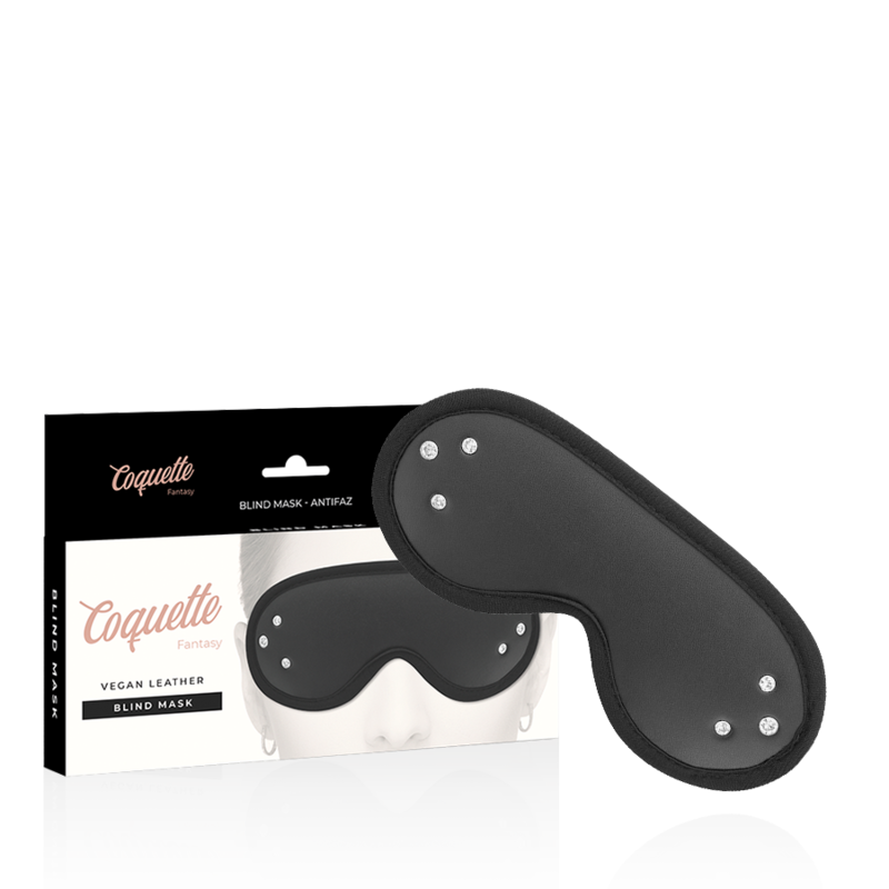 COQUETTE CHIC DESIRE - FANTASY VEGAN LEATHER BLIND MASK WITH NEOPRENE LINING - 4